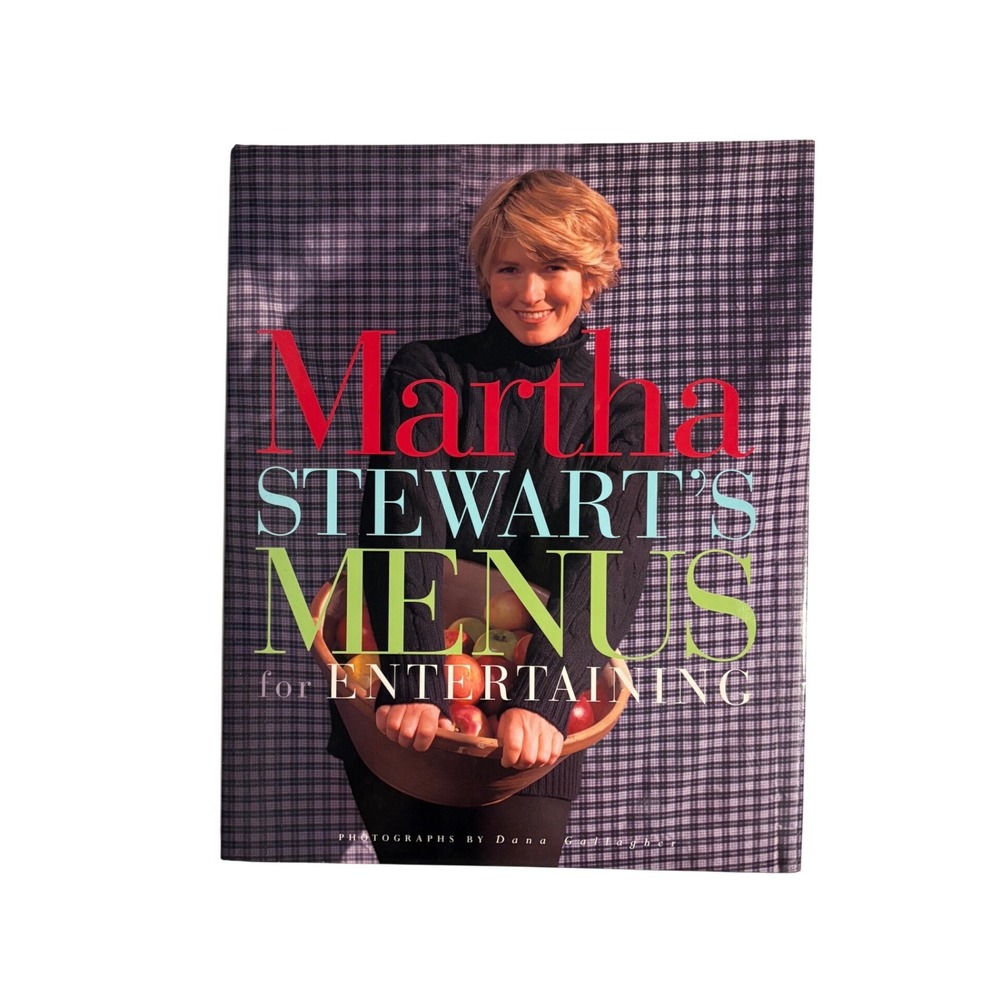 Martha Stewart Menus for Entertaining Hardcover Vintage Cookbook 1994 0517590999
